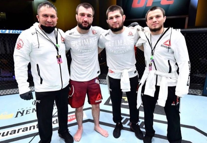 Хабиб Нурмагомедов отреагировал на первую победу Абубакара в UFC