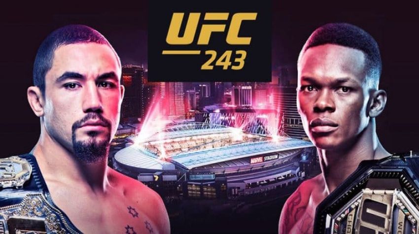 UFC 243 Роберт Уиттакер - Исраэль Адесанья. Смотреть онлайн прямой эфир