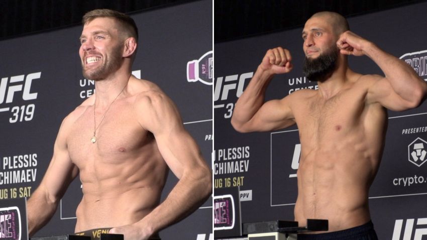 Результаты взвешивания турнира UFC 319