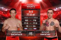 Видео боя Александр Васильев - Виталий Никитин Fight Nights Global 94