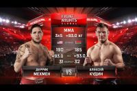 Видео боя Деррик Мехмен - Алексей Кудин Fight Nights Global 64