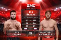 Видео боя Шарабутдин Магомед - Якуб Кедиев AMC Fight Nights 103