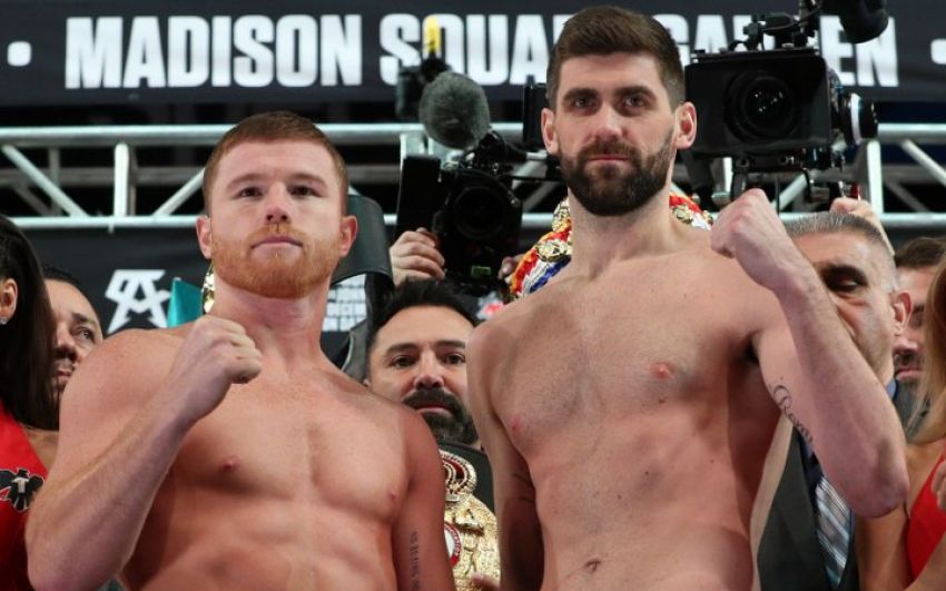 Результаты взвешивания Сауля Альвареса и Рокки Филдинга