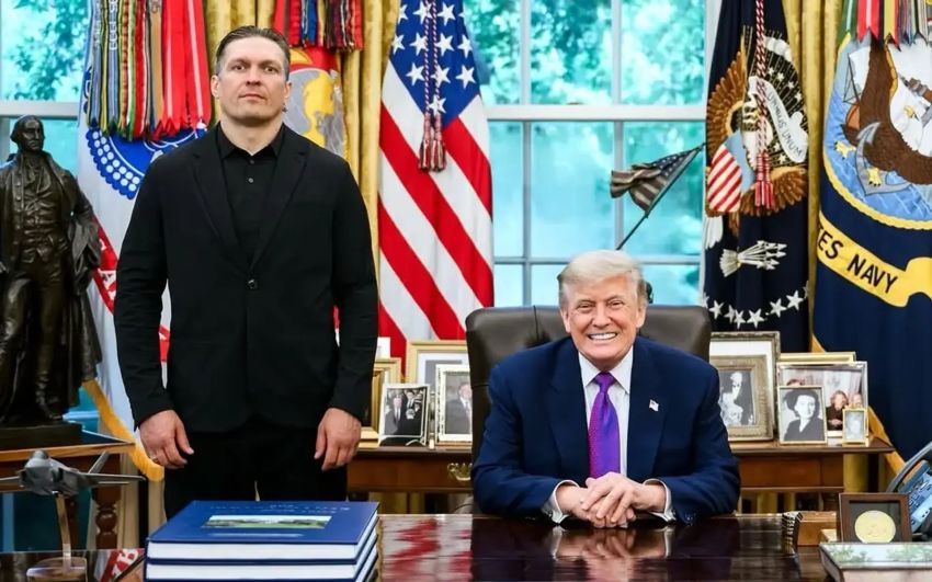 Александр Усик прокомментировал встречу с Трампом