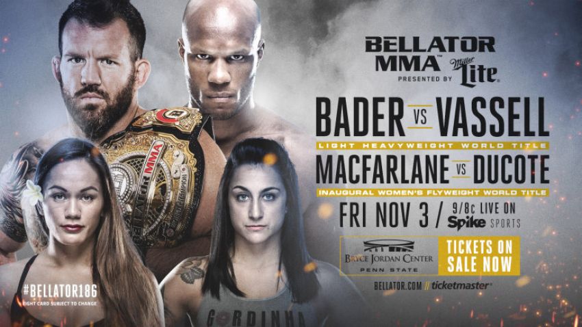 Результаты взвешивания перед турниром Bellator 186