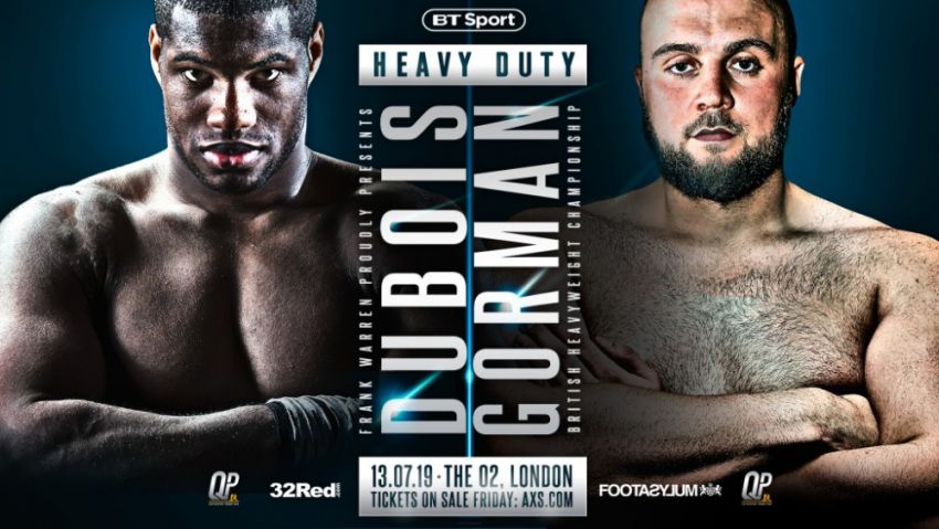 Официально: Даниэль Дюбуа и Натан Горман проведут бой в Лондоне