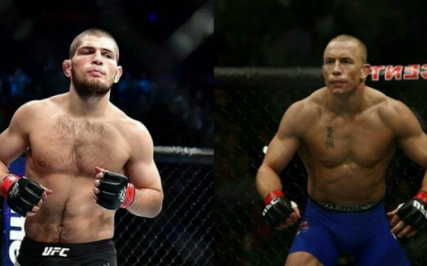 Джордж Сент-Пьер сомневается, что подерется с Хабибом: "В UFC наверняка не хотят, чтобы я покорил легкий вес"