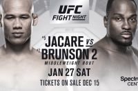 Официально: Джакаре Соуза - Дерек Брансон на турнире UFC в Шарлотте 27 января