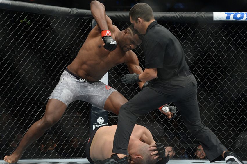 UFC on ESPN 1: Фрэнсис Нганну нокаутировал Кейна Веласкеса