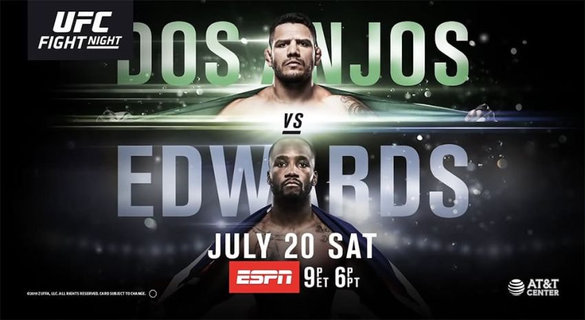 Результаты турнира UFC on ESPN 4: Рафаэль Дос Аньос - Леон Эдвардс