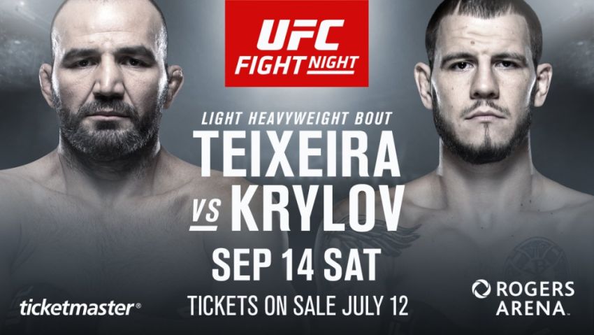 Никита Крылов и Гловер Тейшейра встретятся на турнире UFC в Ванкувере