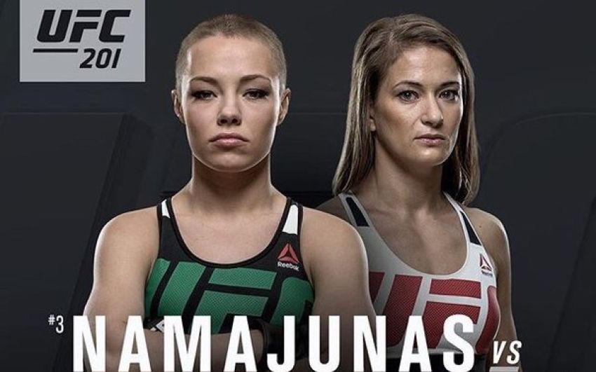 Роуз Намаюнас против Каролины Ковалькевич на турнире UFC 201