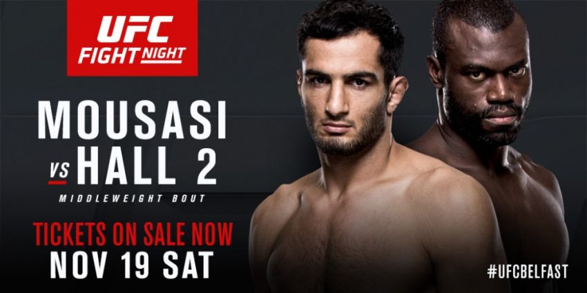 Гегард Мусаси против Юрайи Холл на UFC Fight Night 19 ноября