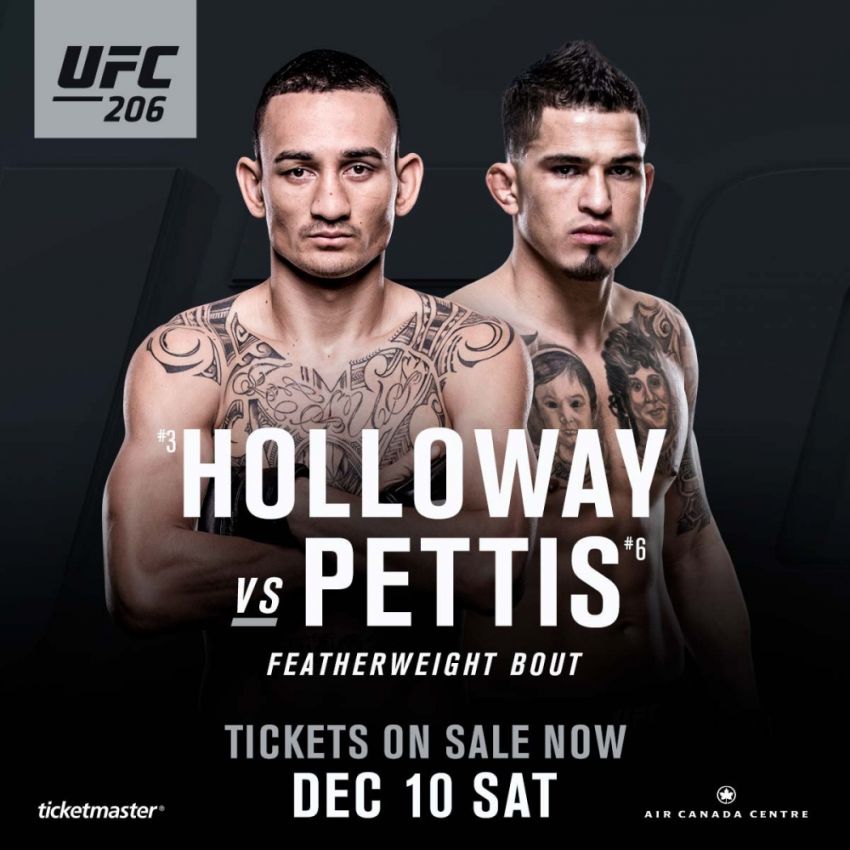 Макс Холлоуэй против Энтони Петтиса на UFC 206