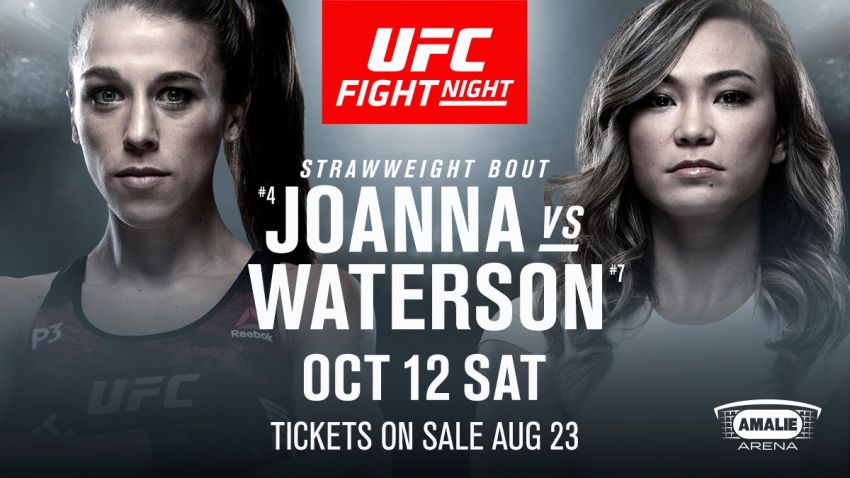 Официально: Йоанна Енджейчик и Мишель Уотерсон встретятся на турнире UFC в Тампе