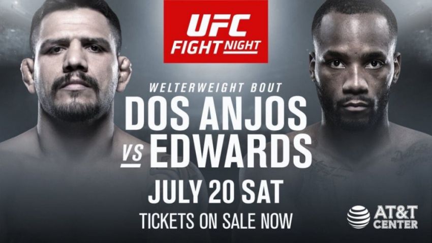 Файткард турнира UFC on ESPN 4: Рафаэль Дос Аньос - Леон Эдвардс