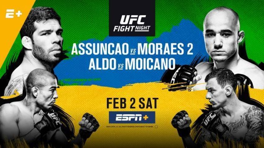 Файткард турнира UFC Fight Night 144: Рафаэль Ассунсао - Марлон Мораес