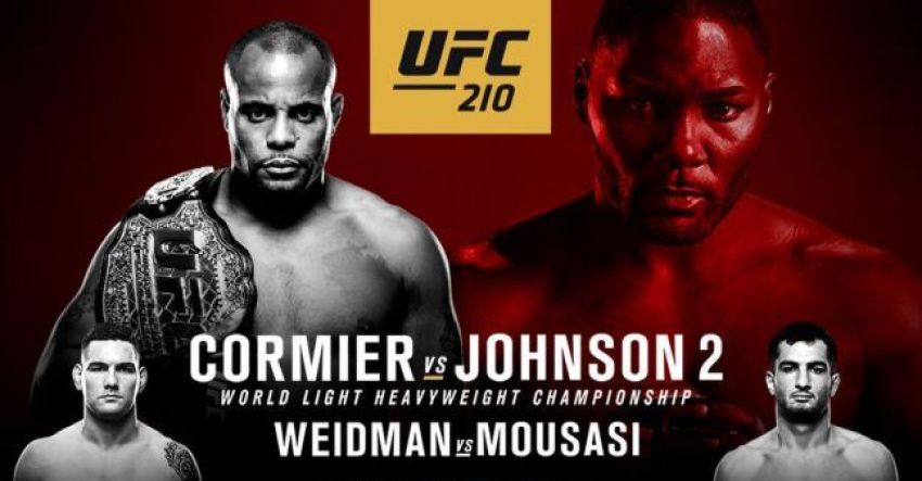 Результаты турнира UFC 210