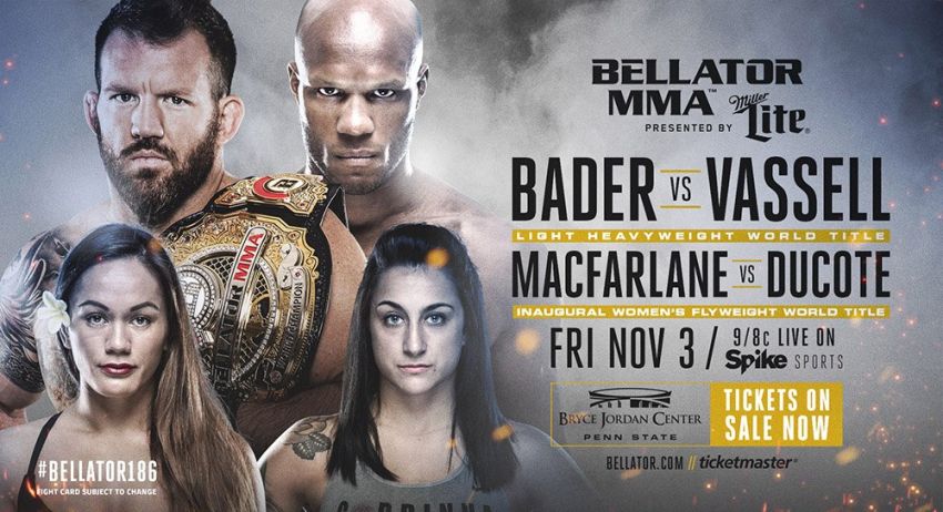 Результаты турнира Bellator 186