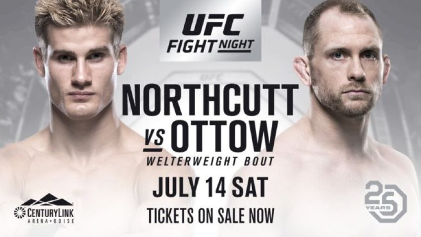UFC Fight Night 133: Сэйдж Норткатт нокаутировал Зака Оттоу