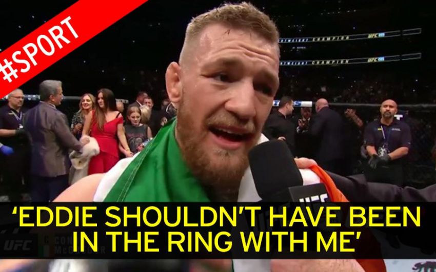 Конор МакГрегор. Интервью после боя UFC 205