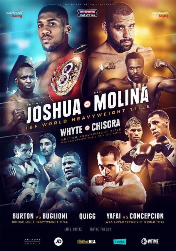 Постер к вечеру бокса Джошуа-Молина