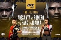 Файткард турнира UFC 248: Исраэль Адесанья - Йоэль Ромеро, Вейли Жанг - Йоанна Енджейчик