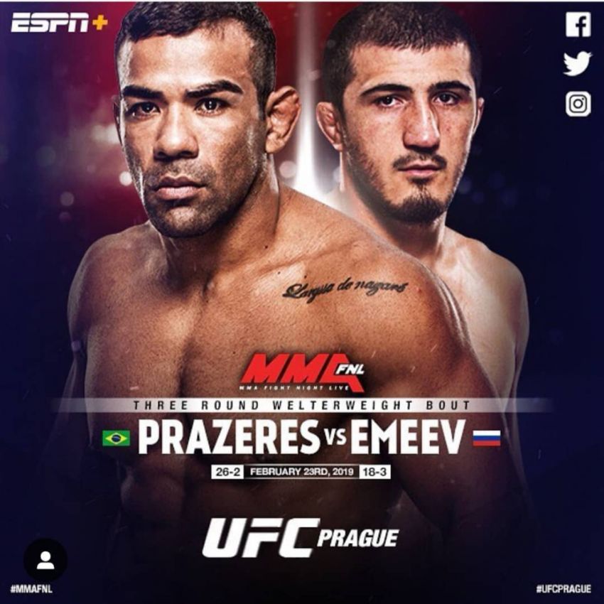 Рамазан Эмеев не сможет принять участие в турнире UFC Fight Night 145