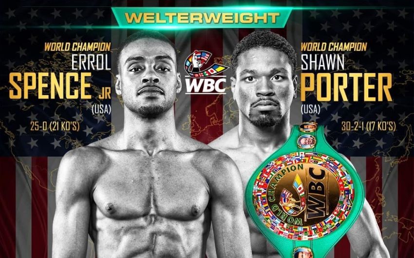 Эррол Спенс и Шон Портер прошли обязательное взвешивание WBC за 7 дней до боя