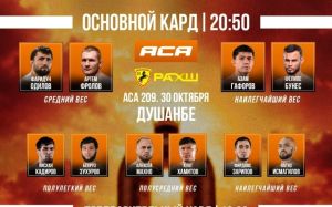 Видео боя Фелипе Бунес – Азам Гафоров АСА 209