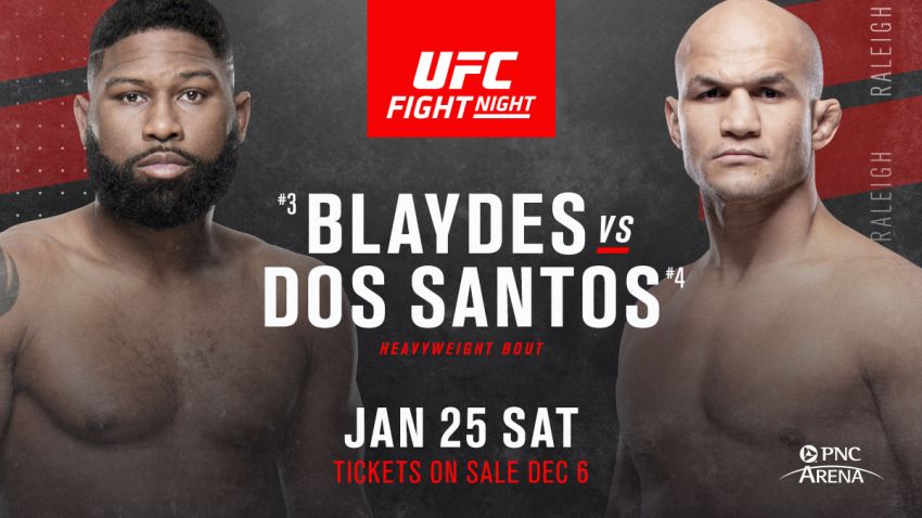 Ставки на UFC Fight Night 166: Коэффициенты букмекеров на турнир Кертис Блейдс - Джуниор Дос Сантос