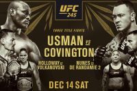 Зарплаты участников UFC 245: Камару Усман - Колби Ковингтон