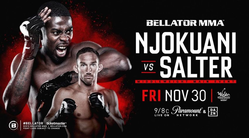 Видео боя Чиди Нджокуани – Джон Солтер Bellator 210