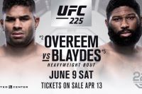 Видео боя Алистар Оверим - Кёртис Блэйдс UFC 225