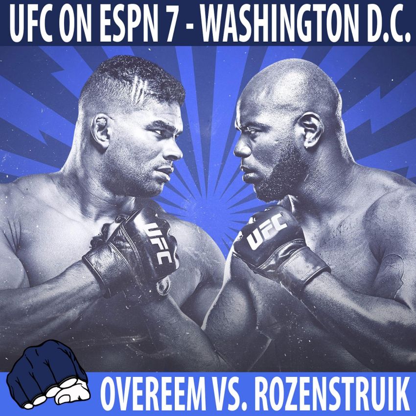 Где смотреть UFC on ESPN 7: Алистар Оверим - Жаирзиньо Розенштруйк