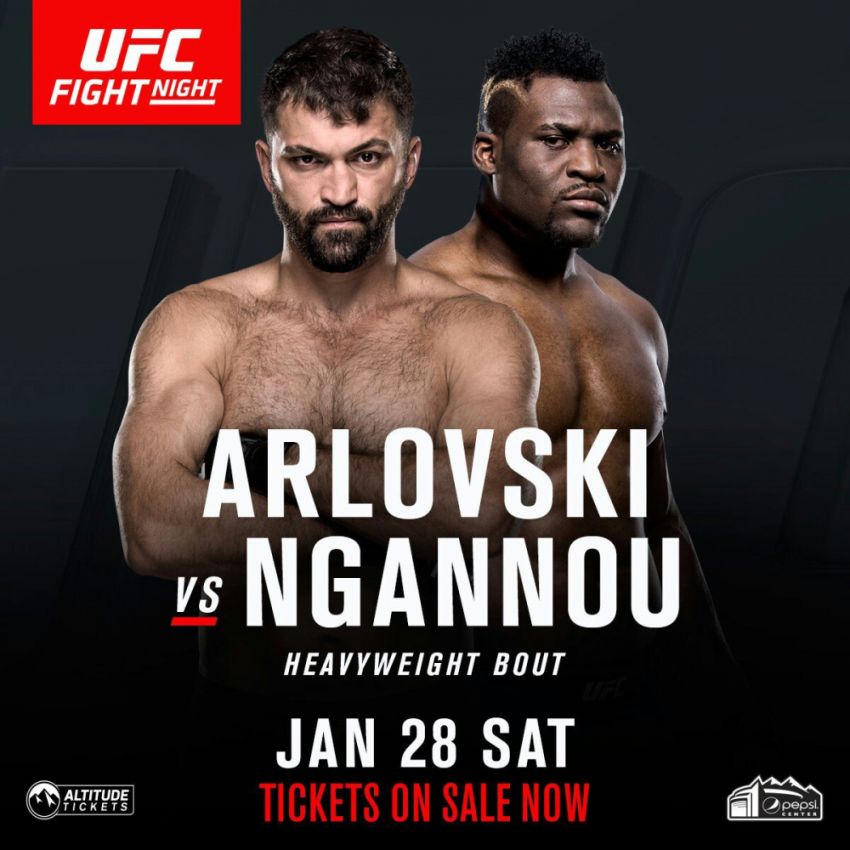 Андрей Арловский - Францис Нганну 28 января на турнире UFC on FOX 23