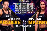 Видео боя Лина Лансберг - Джина Мазани UFC Fight Night 130
