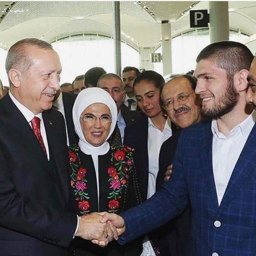 Президент Турции лично поприветствовал Хабиба Нурмагомедова в Стамбуле