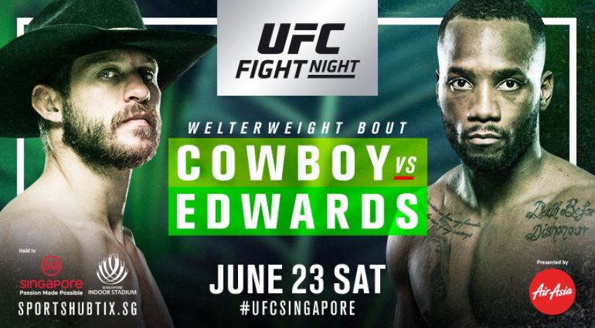 Файткард турнира UFC Fight Night 132: Серроне - Эдвардс