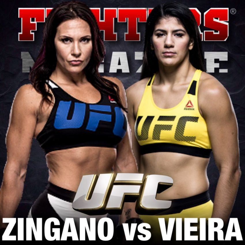 Видео боя Кэт Зингано - Кетлин Виейра UFC 222