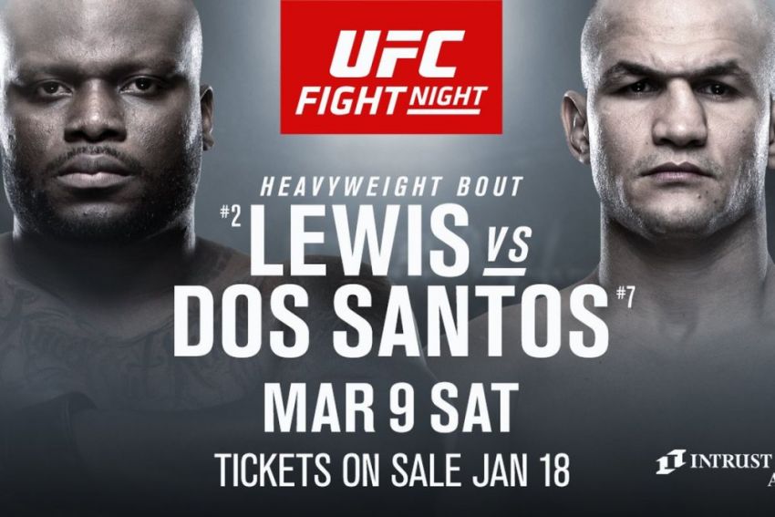 Файткард турнира UFC Fight Night 146: Джуниор Дос Сантос - Деррик Льюис