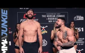 Официальная церемония взвешивания UFC Fight Night 139