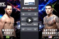 Видео боя Маркус Перес - Энтони Эрнандес UFC Fight Night 144