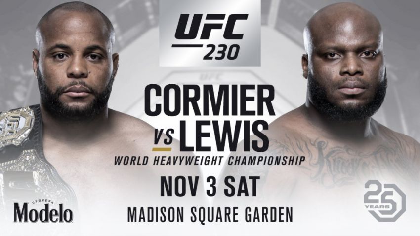 Официально: Даниэль Кормье vs Деррик Льюис в главном событии UFC 230