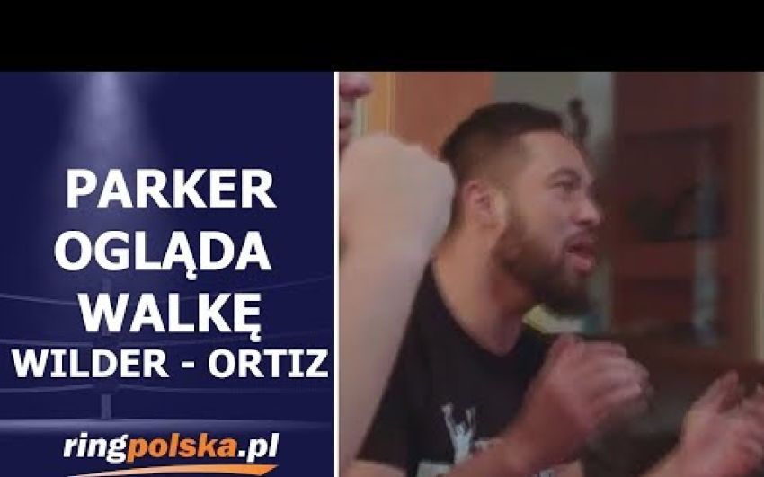 Реакция Джозефа Паркера, когда Ортис чуть не дожал Уайлдера