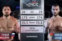 Видео боя Тимур Нагибин - Михаил Одинцов RCC: Road to the PFL