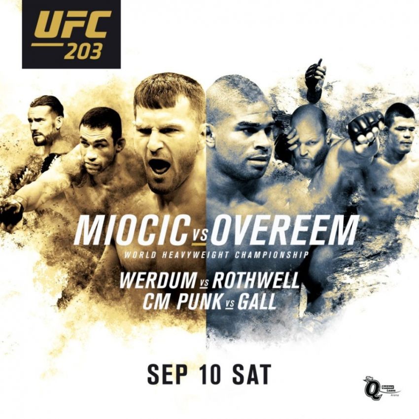 Прямая трансляция UFC 203: Стипе Миочиоч - Алистар Оверим