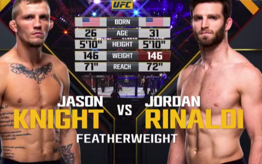 Видео боя Джейсон Найт - Джордан Риналди UFC 230