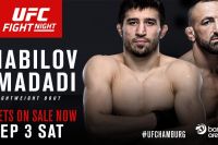 Рустам Хабилов против Реза Мадади на турнире UFC Fight Night: Арловский против Барнетта 3 сентября