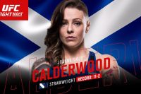 Джоан Калдервуд готова к тому, чтобы хорошенько проучить Синтию Калвилло на турнире UFC в Глазго